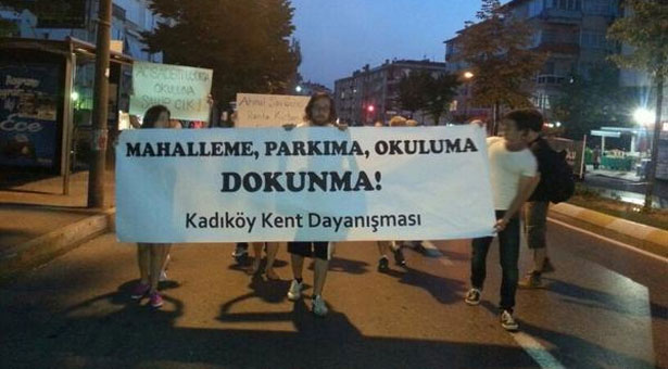 Mahalleme, parkıma, okuluma dokunma!