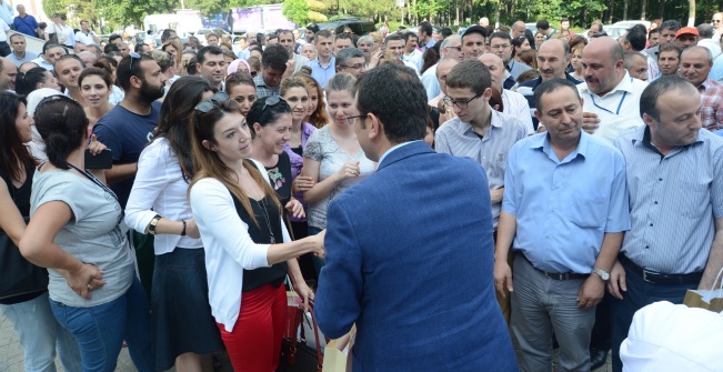 Beylikdüzü Belediyesi personeli bayramlaştı