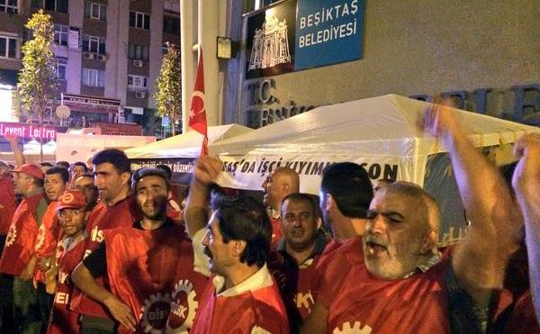 BELTAŞ işçilerinin çadırına zabıta saldırısı