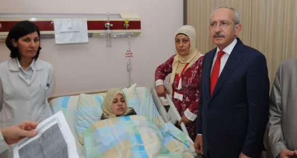 Kılıçdaroğlu, Filistinli yaralıları ziyaret etti