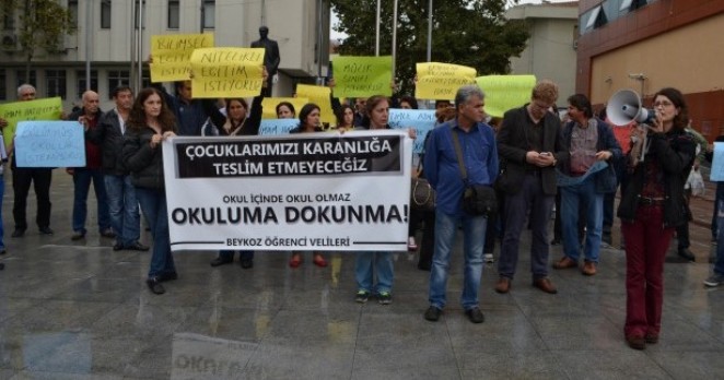 Beykozlular, imam hatip dayatmasına karşı sokakta