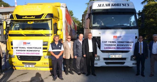 Çatalca Belediyesinden 2 Tır Dolusu Yardım Yolda