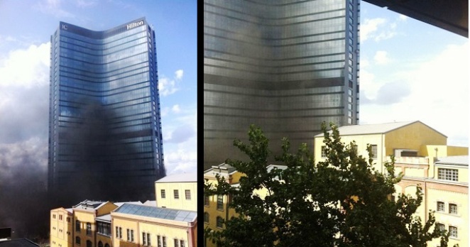 Hilton Oteli yanıyor!