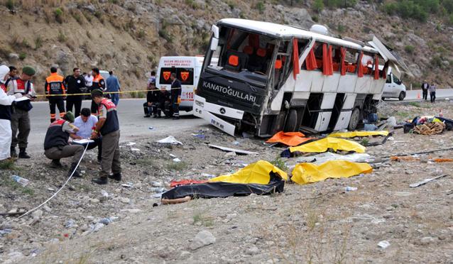 Antalya’da otobüs faciası: 13 ölü
