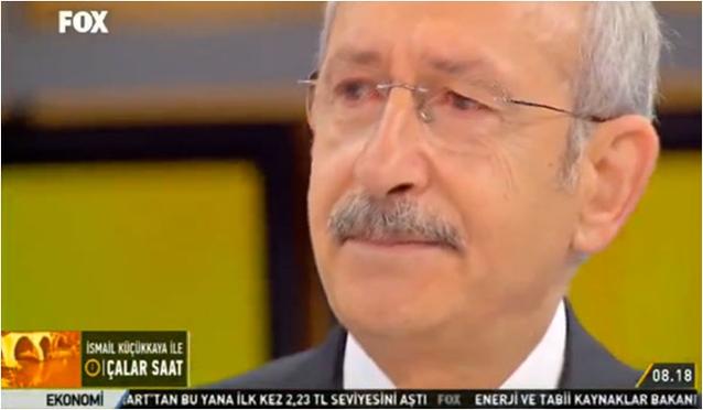 Kılıçdaroğlu canlı yayında ağladı