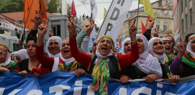 İstanbul’da Kobane ile dayanışma