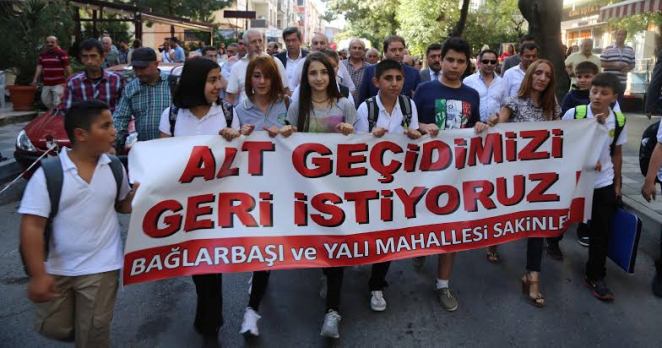 Alt geçit eylemine Başkan Ali Kılıç’dan destek