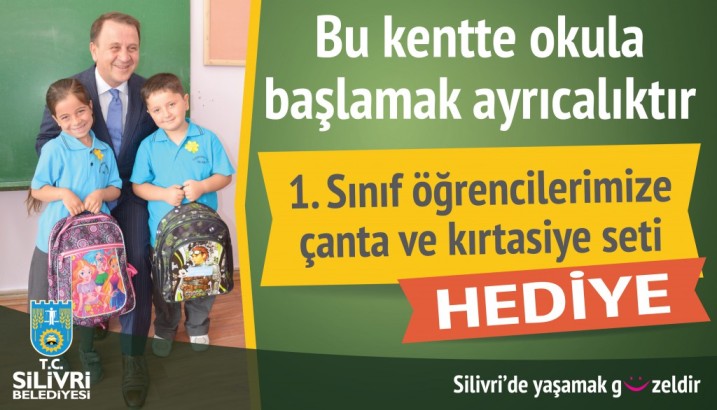 Silivri Belediyesi Öğrencilere Eğitim Seti hediye ediyor