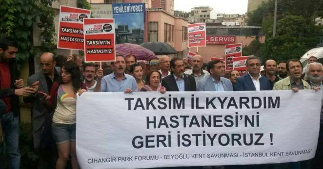 Taksim İlkyardım için direniş başladı