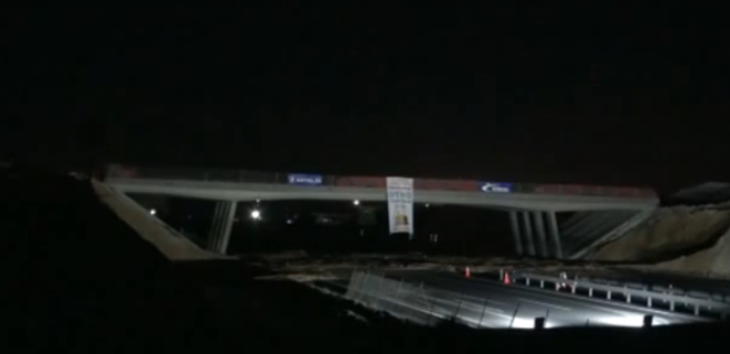 TEM’deki köprüler birkaç saniyede yıkıldı