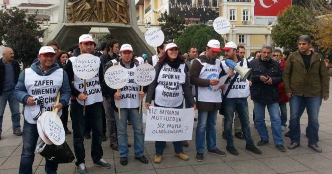 Bakırköy Belediyesi’nde işten çıkarılan taşeron işçi direnişe başladı