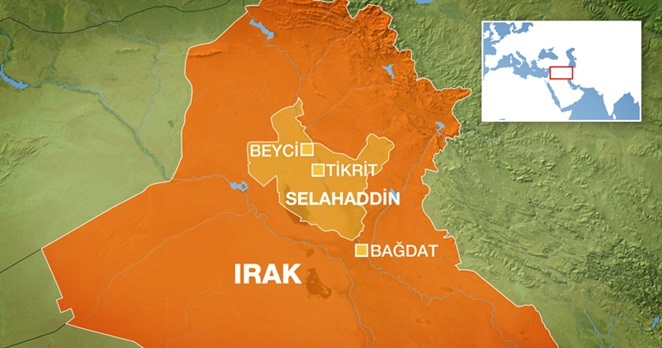 Irak Askeri 5 ay sonra IŞİD Kontrolündeki Beyci’ye girdi