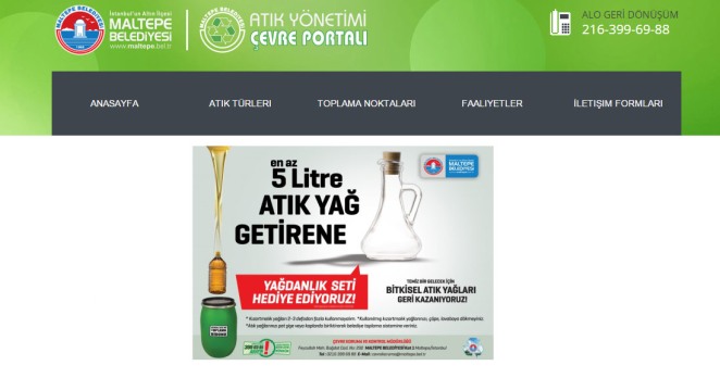 Maltepe Belediyesi’nin Çevre Portalı hizmete girdi