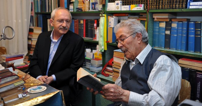 Kılıçdaroğlu, Asırlık yazar Ali Dündarı ziyaret etti
