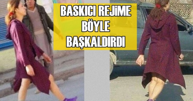 Afganistan’lı kadın Kabil sokaklarında etekle dolaştı