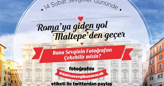 Maltepe Belediyesi “Sevgililer Günü”nde Roma’ya gönderecek