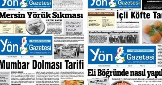 Baskı altındaki yerel gazeteden ‘Kol böreği’ tarifi