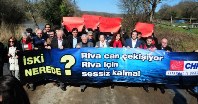 CHP İstanbul İl Örgütü, Riva Deresi’nde eylem yaptı