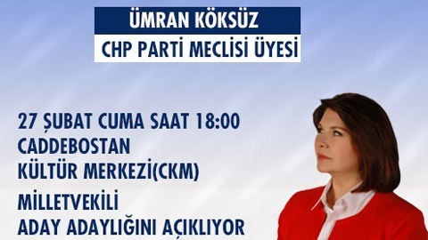 PM üyesi Ümran Köksüz adaylığını açıklıyor