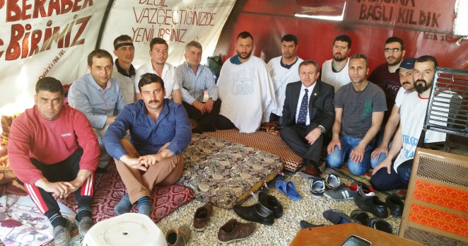Akkaya’dan Nestle işçilerine destek ziyareti