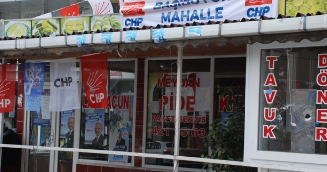 CHP seçim irtibat bürosu silahlı saldırıya uğradı