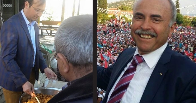 AKP’li genç, AKP’li vekilin gidişini lokma dağıtarak kutladı!