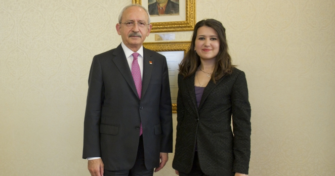 Kılıçdaroğlu, Avrupalı Genç Sosyalistler Başkan Yardımcısıyla görüştü