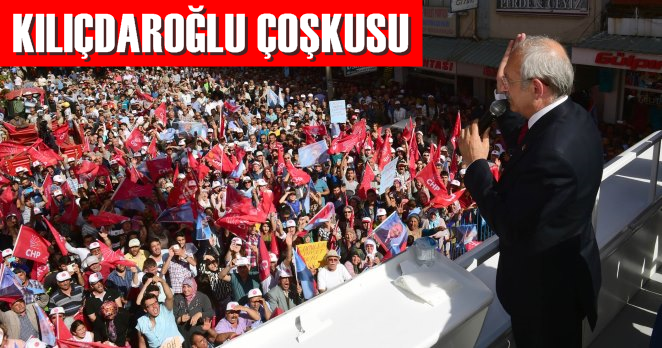 Kılıçdaroğlu’na Seydişehir’de çoşkulu karşılama