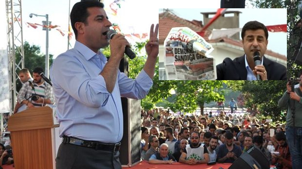 Demirtaş: “Sen beni arayacağına paçavra gazeteleri çıkaran adamlarını ara. Utanmıyor musunuz diye sor”