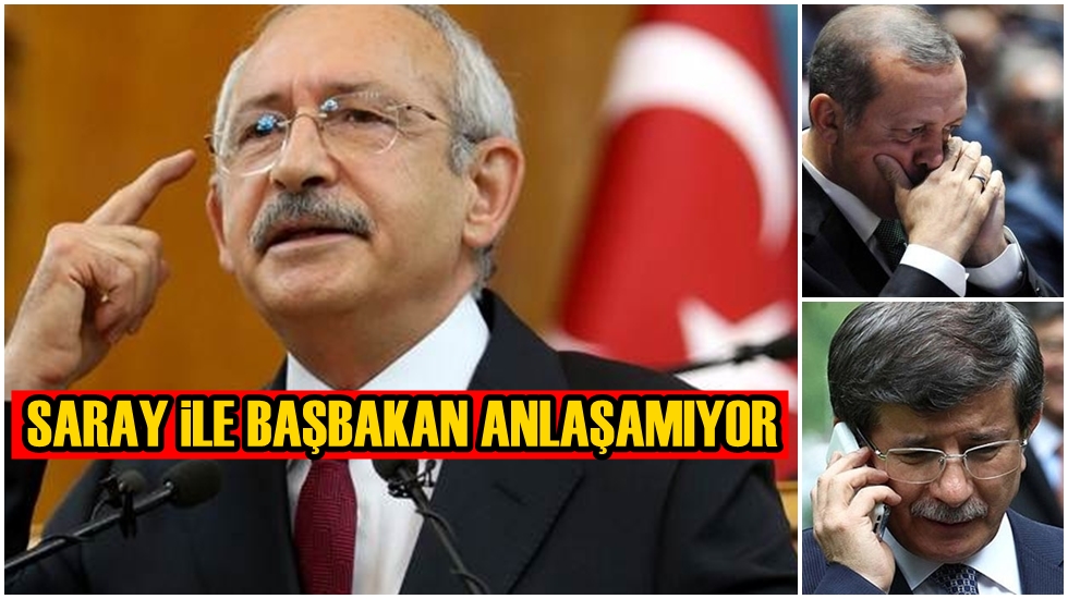Saray’da oturan ile Başbakanın amacı farklı. Uyuşmuyorlar.