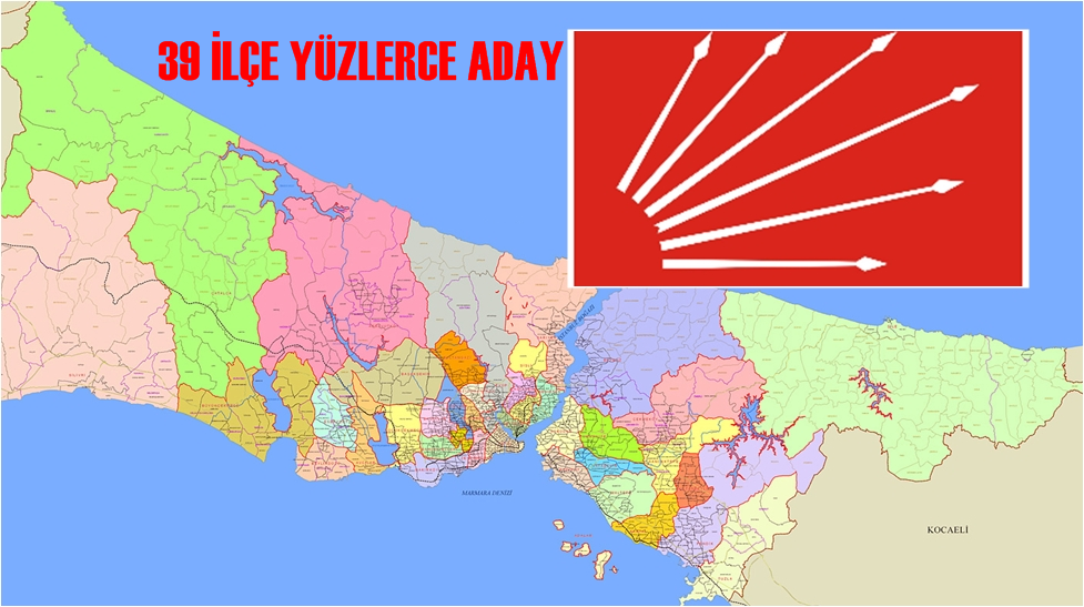 İstanbul’un 39 ilçesine ‘yüzlerce CHP başkan adayı’