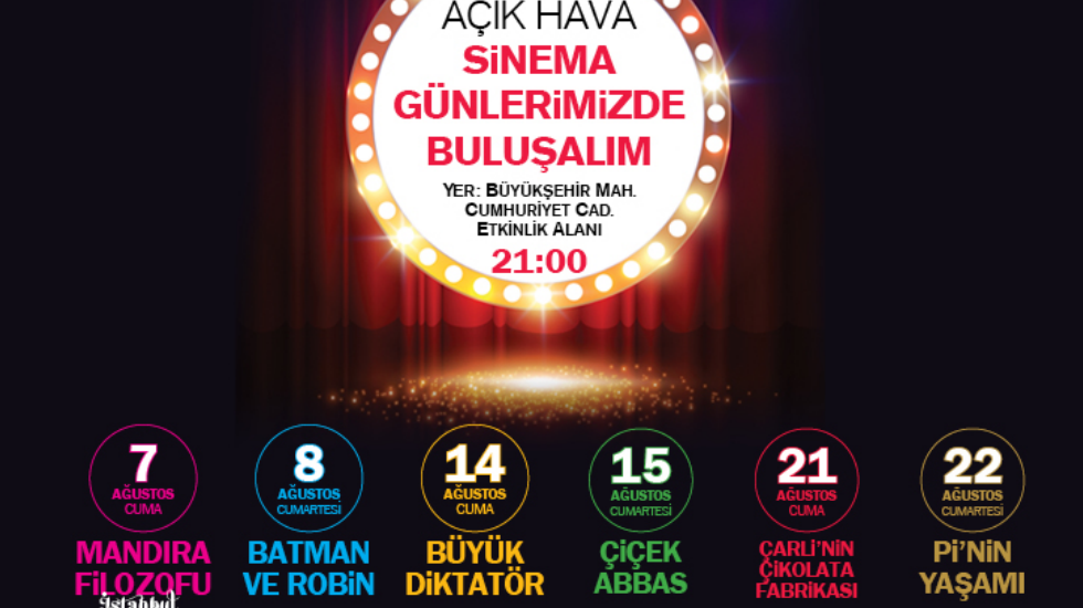 Beylikdüzü’nde açık havada sinema keyfi