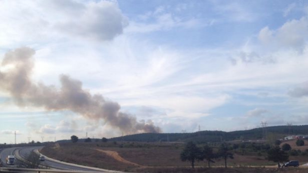 Bir orman yangını da İstanbul’dan