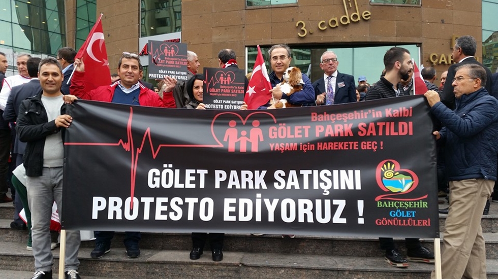 Bahçeşehir’liler göletine sahip çıktı