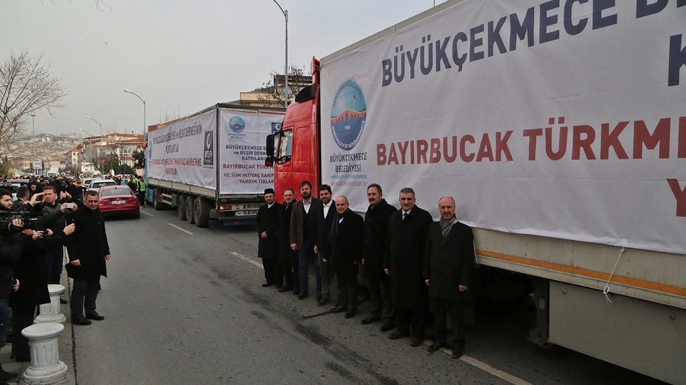 Büyükçekmece’den Bayırbucak Türkmenleri’ne yardımeli