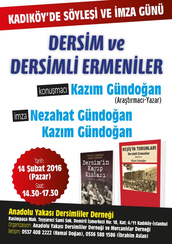 Gündoğan’lardan Dersim ve Dersimli Ermeniler