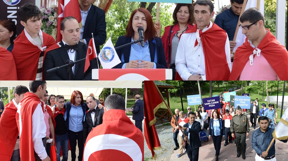 Avcılar, engellilerini askere uğurladı