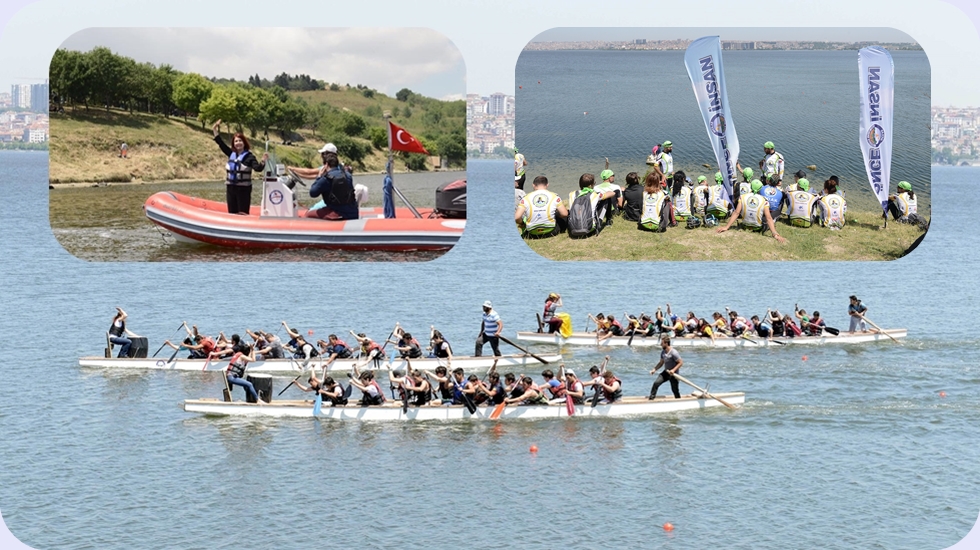 Dragon Boat yarışında büyük çekişme