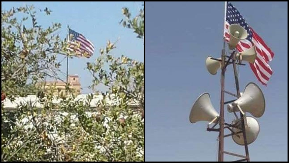 ABD Savunma Bakanlığıdan Tel Abyad’da asılan ABD bayrağı açıklaması