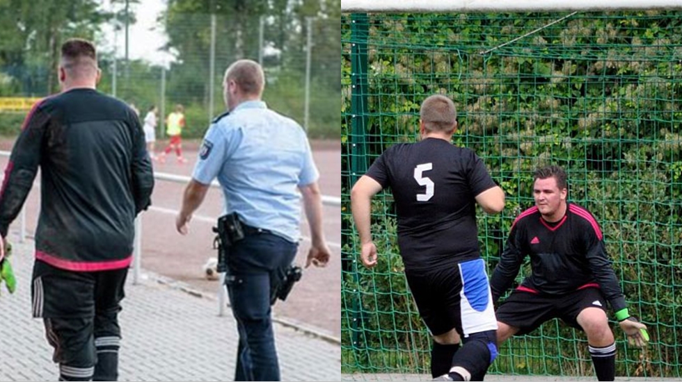 Bir maçta 43 gol yiyen kaleci polis tarafından gözaltına alındı
