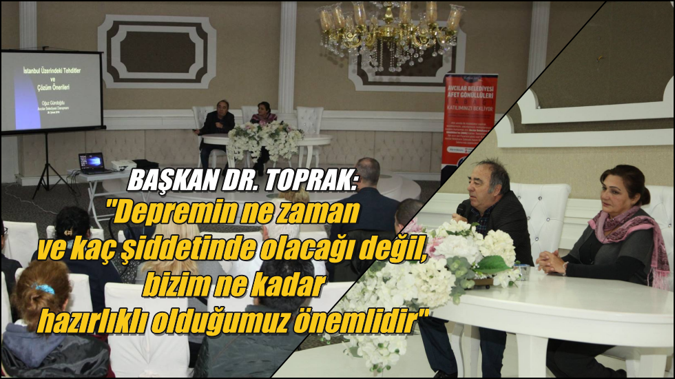 Avcılar halkı olası bir afete hazırlanıyor