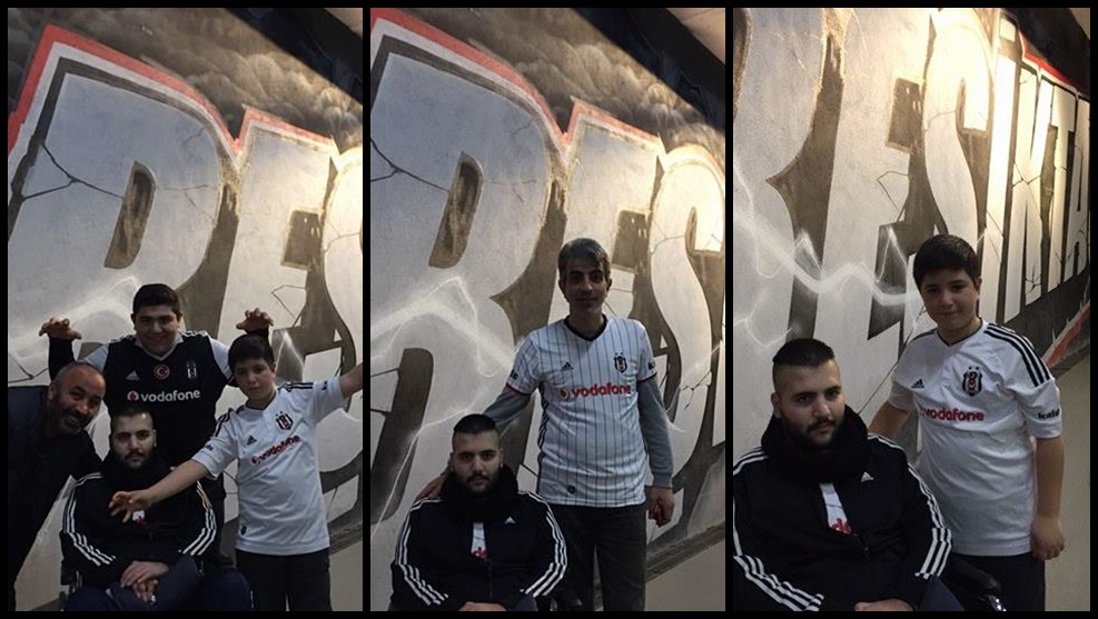 Beşiktaş aşkı maganda kurşunuyla felç kalan genci stada getirdi