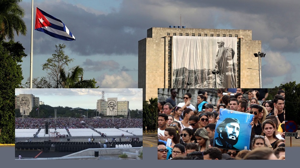Fidel Castro için Havana Devrim Meydanında tarihi uğurlama