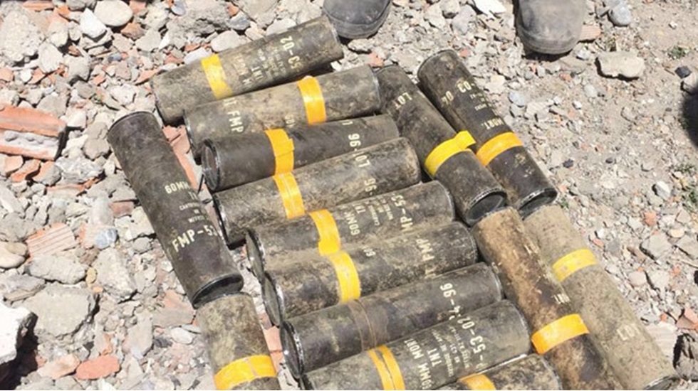 Halep’te ABD, Almanya ve Bulgaristan yapımı silahlar bulundu