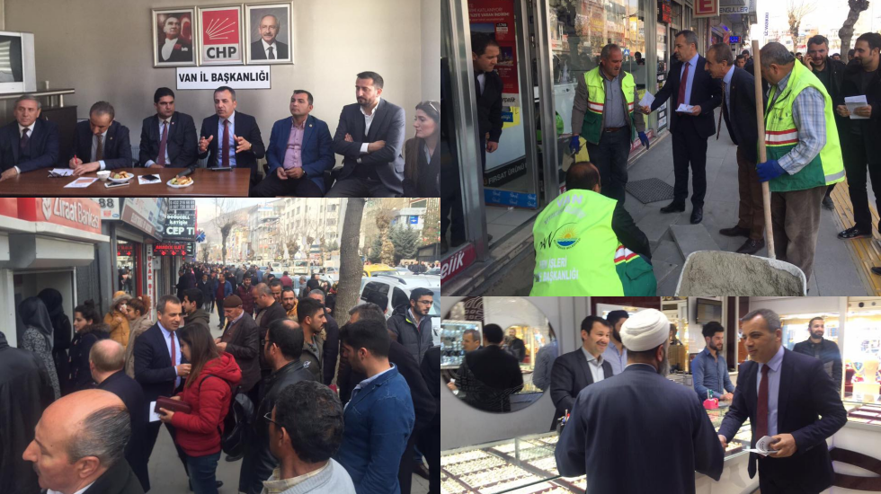 CHP’den Van’da ‘Hayır’ çalışması