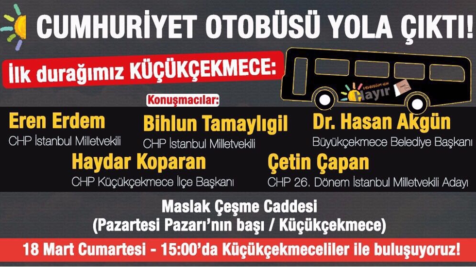 Cumhuriyet Otobüsü yola çıkıyor