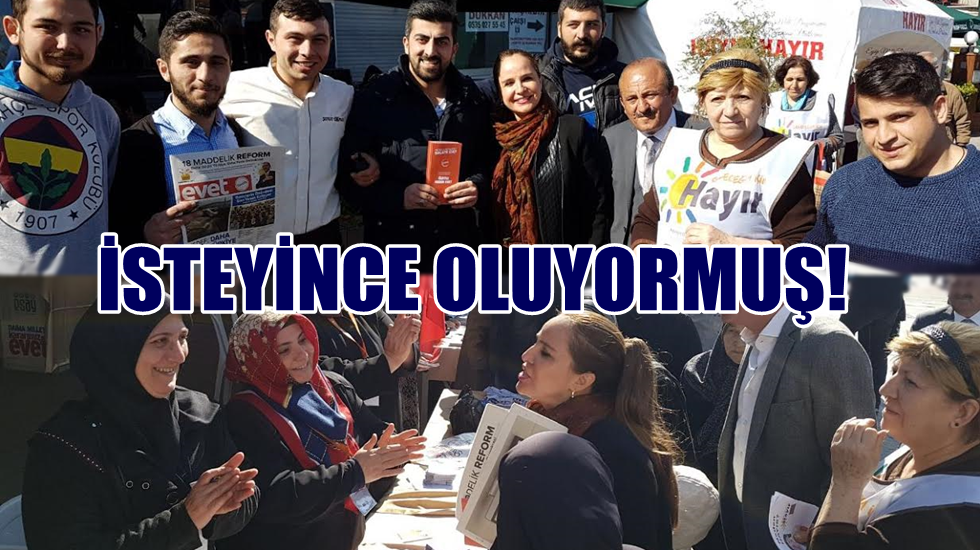 İsteyince oluyormuş: “Hayır – Evet için çalışanlar aynı karede buluştu”