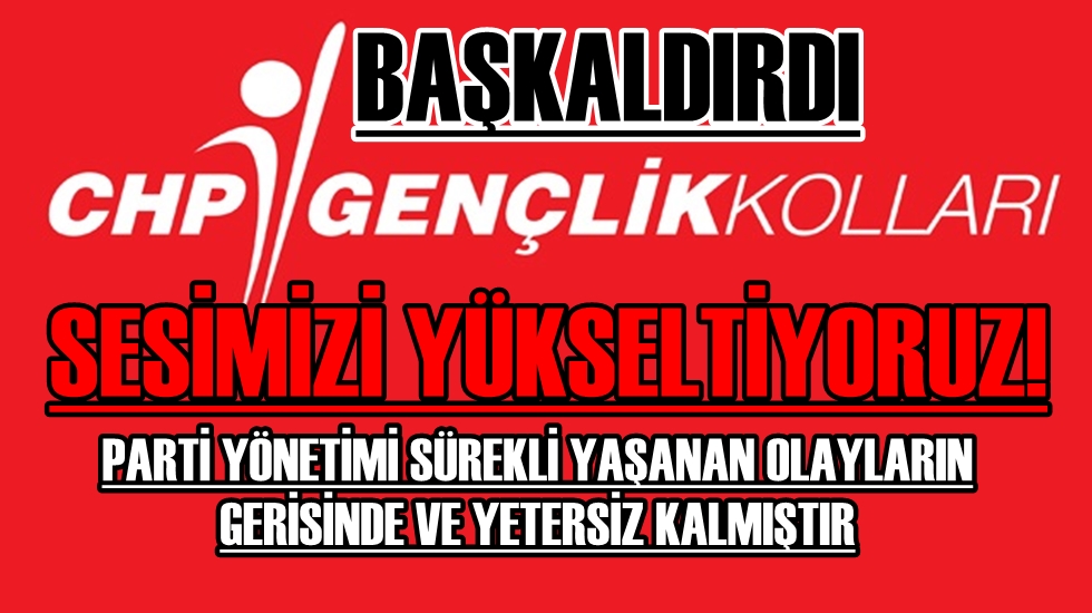 CHP Gençliği Başkaldırdı
