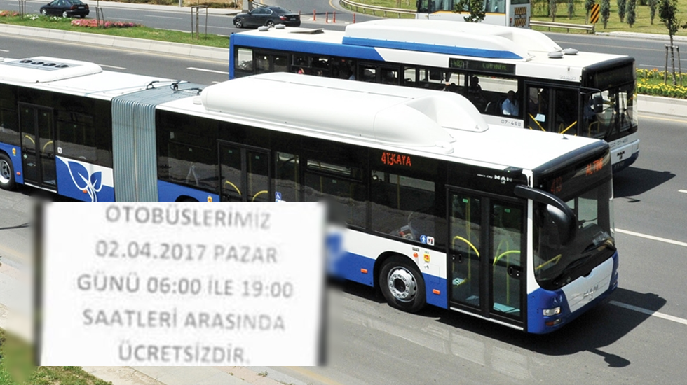 EGO’nun otobüsleri ‘Evet’in hizmetinde