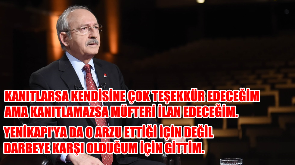 Kılıçdaroğlu’ndan ‘Bilseydim Yenikapı’ya çağırmazdım’ diyen Erdoğan’a jet yanıt